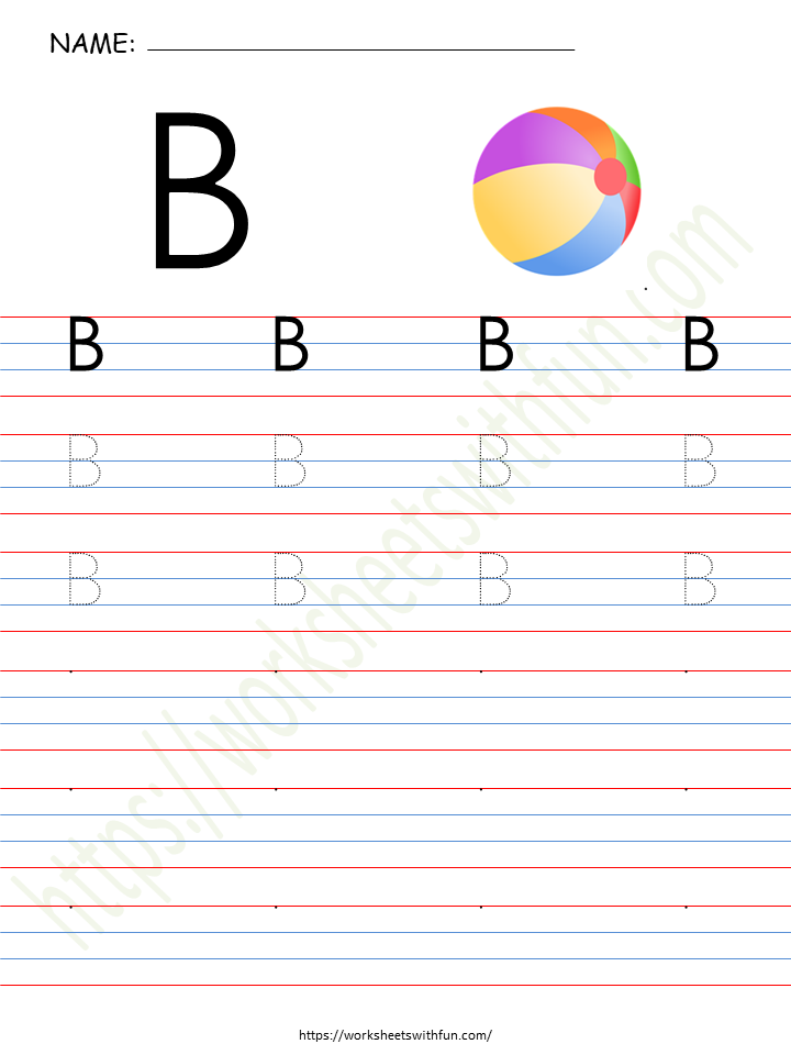 Alphabet (Letter 'B') Worksheet 4