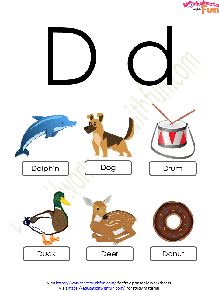 English - Preschool: Alphabet (Letter 'D') - Concept