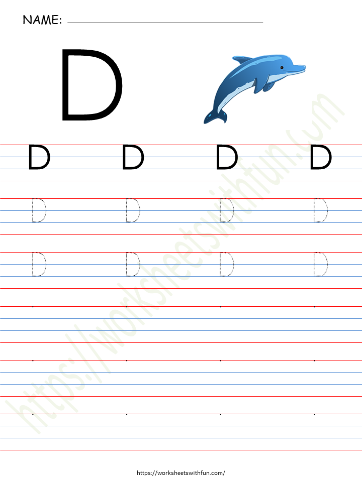 Alphabet (Letter 'D') Worksheet 4