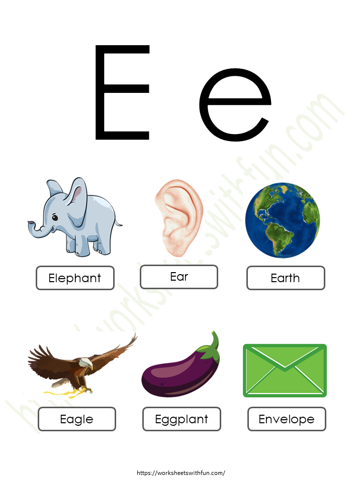 Alphabet (Letter 'E') - Concept