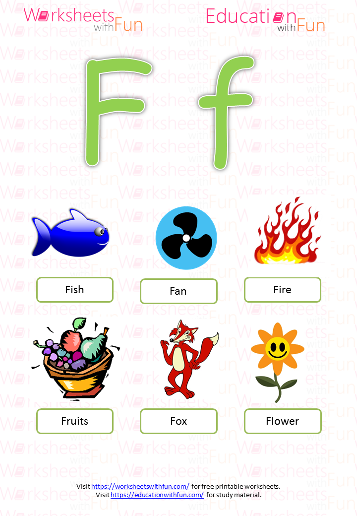 English - Preschool: Learning the Alphabet Letter 'F'