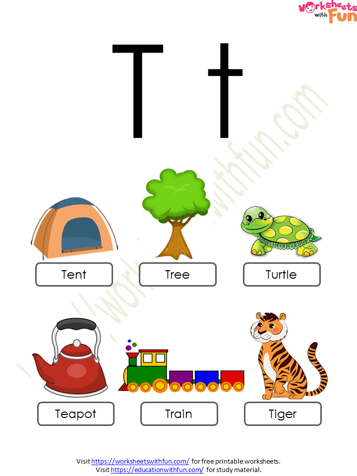 English - Preschool: Alphabet (Letter 'T') - Concept