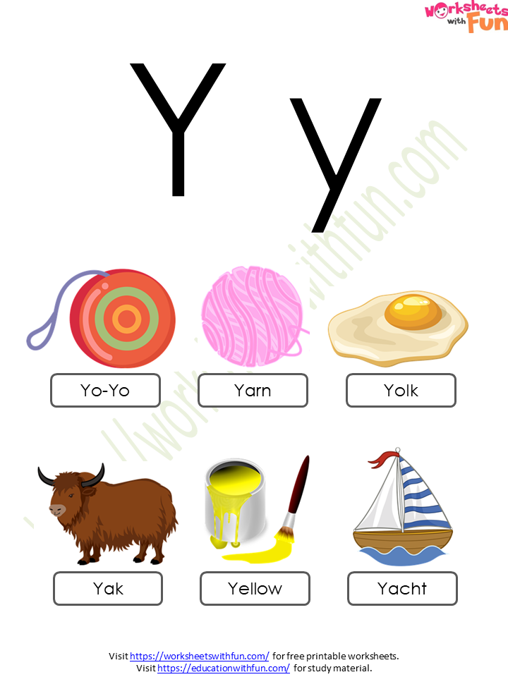 Letter Start With Y
