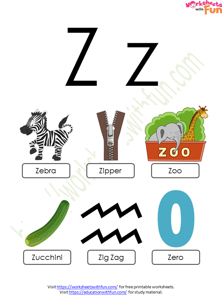 English - Preschool: Alphabet (Letter 'Z') - Concept | WWF