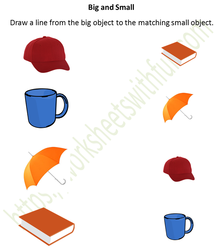 Environmental Science - Preschool: Big and Small Worksheet 2