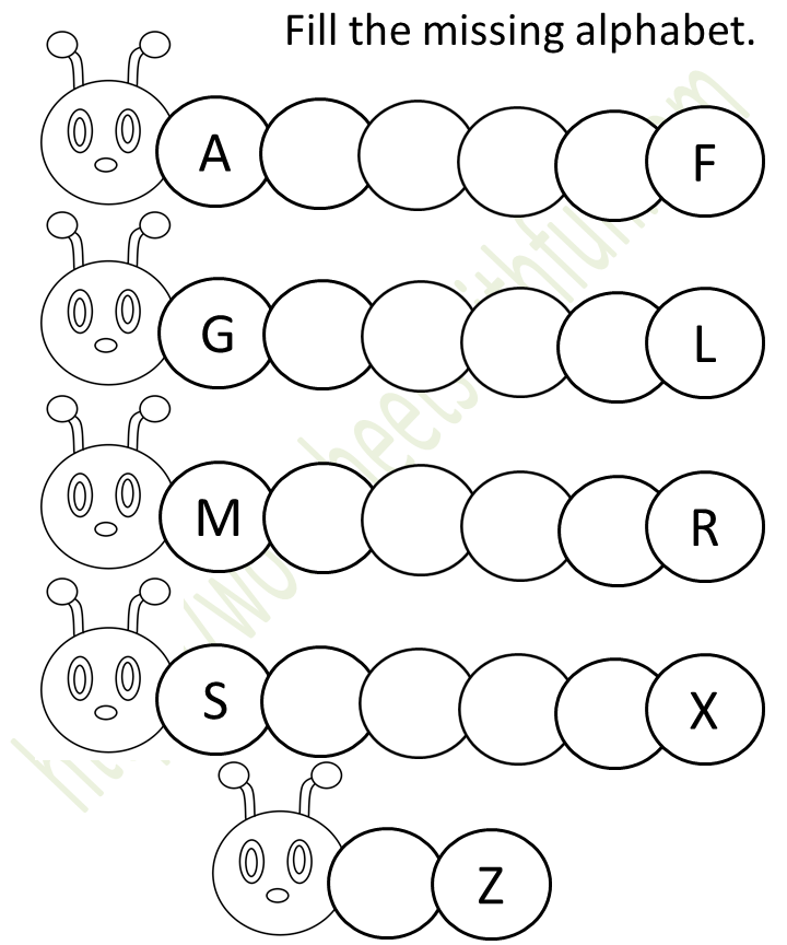 english preschool missing alphabet capital letters worksheet 3