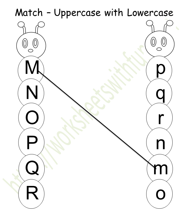 Topic: Match Uppercase with Lowercase Worksheets - Caterpillar ...