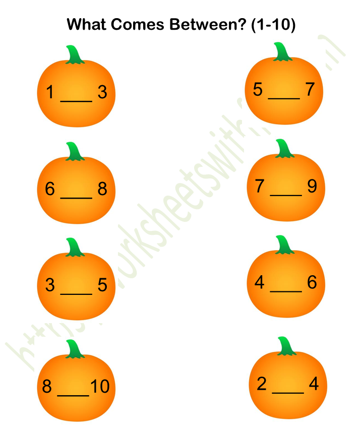 Mathematics - Preschool: Before-After-Between Worksheet 10 (Color) | WWF