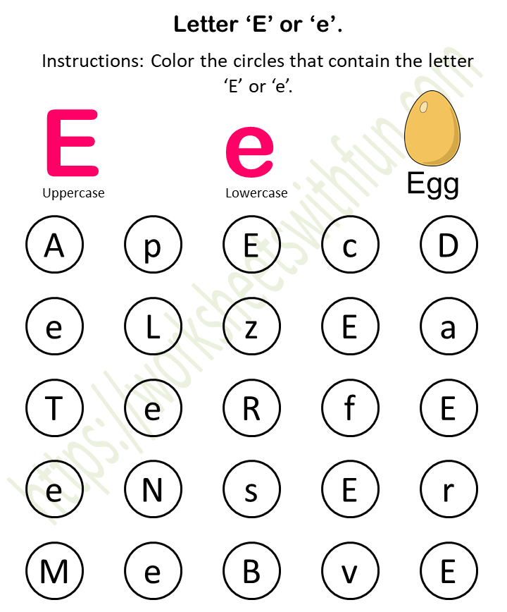 Topic: Find and Color (A to Z) Worksheets | English - Preschool | WWF