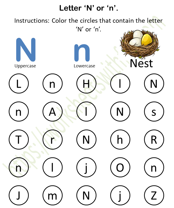 Topic: Find and Color (A to Z) Worksheets | English - Preschool | WWF