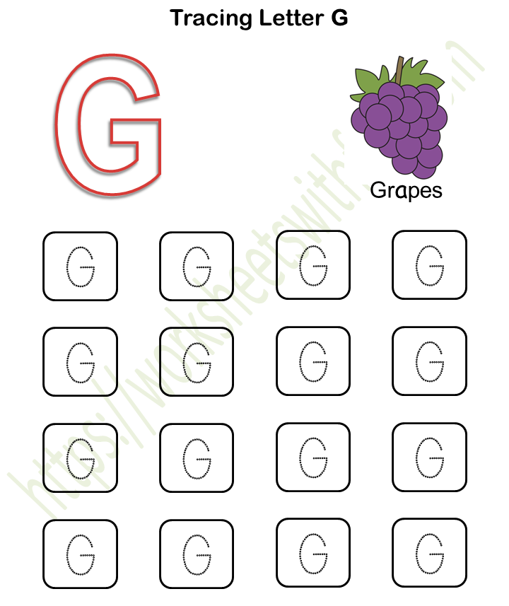 english preschool tracing letter g color worksheet 7