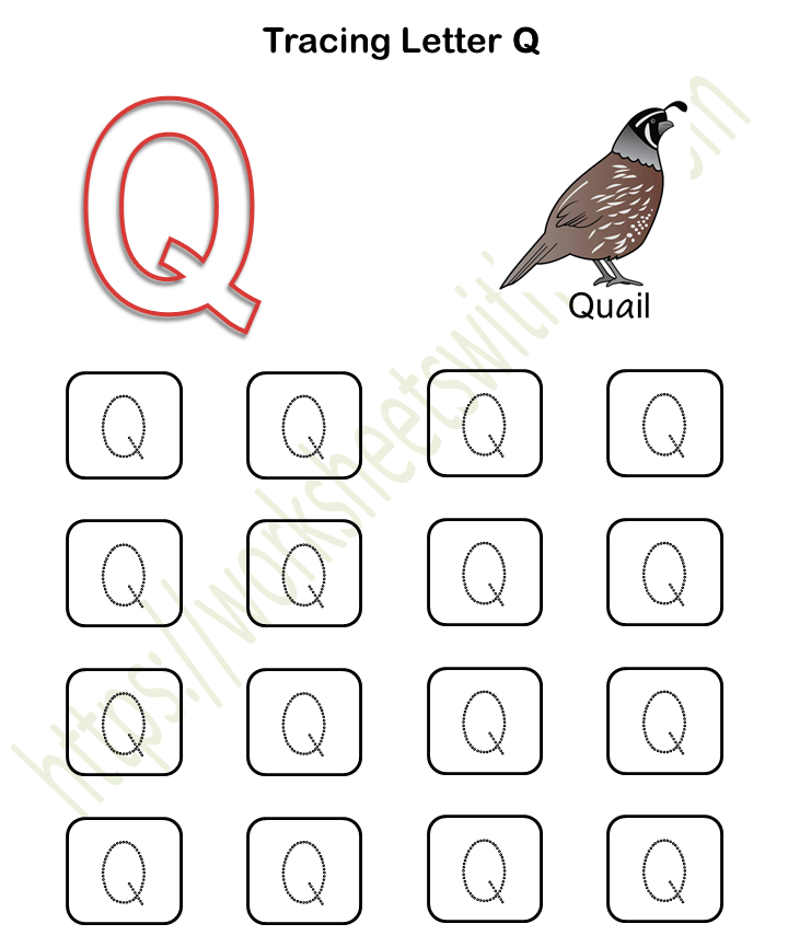 english preschool tracing letter q color worksheet 17