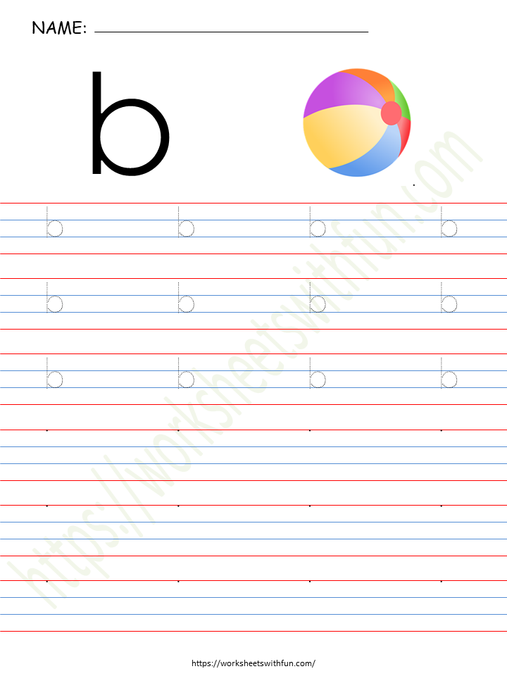 Alphabet (Letter 'b') Worksheet 6