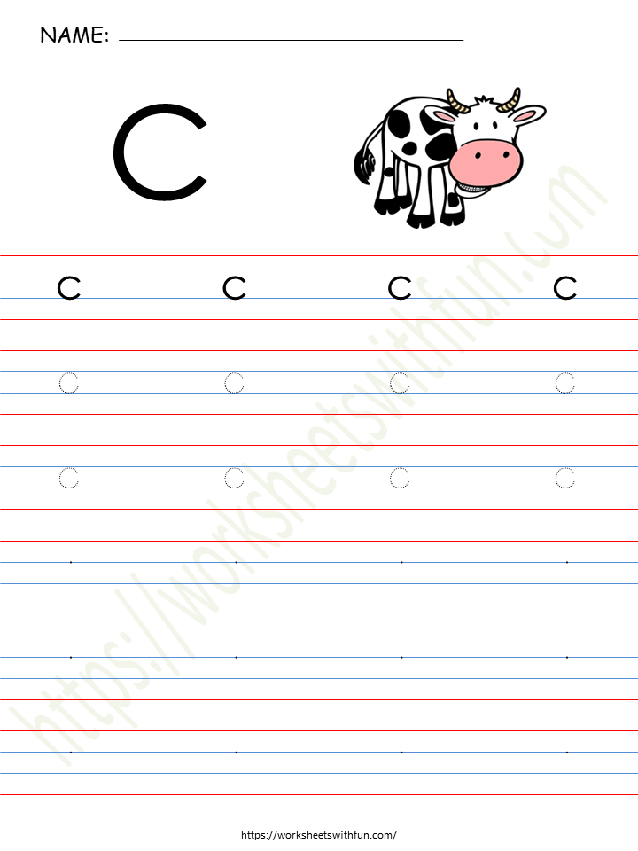 Alphabet (Letter 'c') Worksheet 7