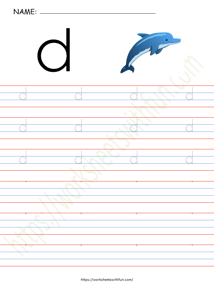 Alphabet (Letter 'd') Worksheet 6