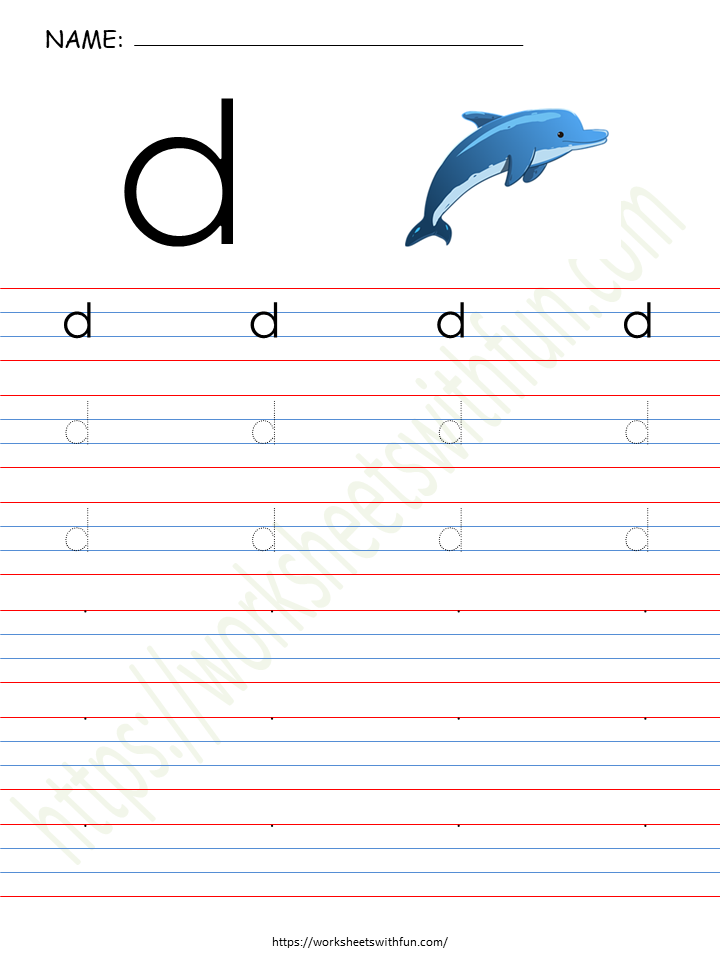 Alphabet (Letter 'd') Worksheet 7